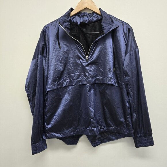 Oakley Jackets & Blazers - Oakley Women's Luxe Anorak 1/4 Zip Pullover Windbreaker Jacket Blue Indigo M